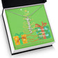 Merry Christmas Personalized Name Necklace