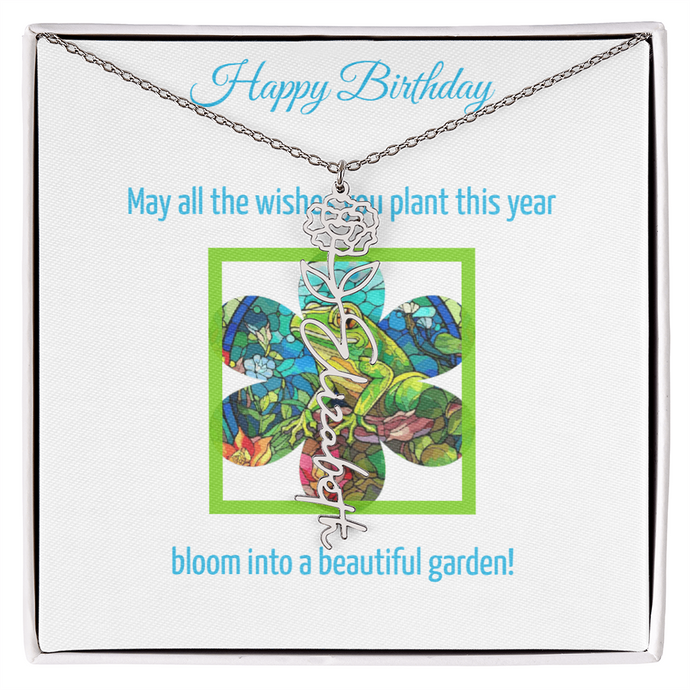 Birthday Blooming Necklace