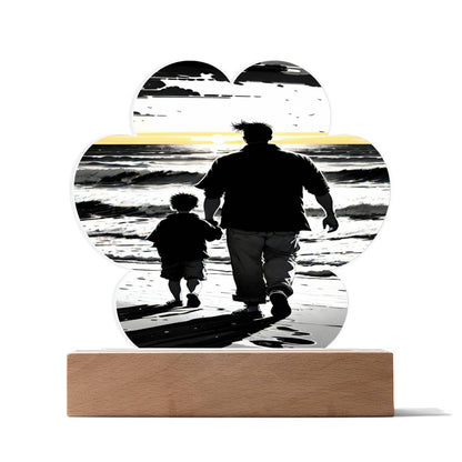 Sunset Acrylic Cloud Plaque At the Beach