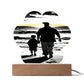 Sunset Acrylic Cloud Plaque At the Beach