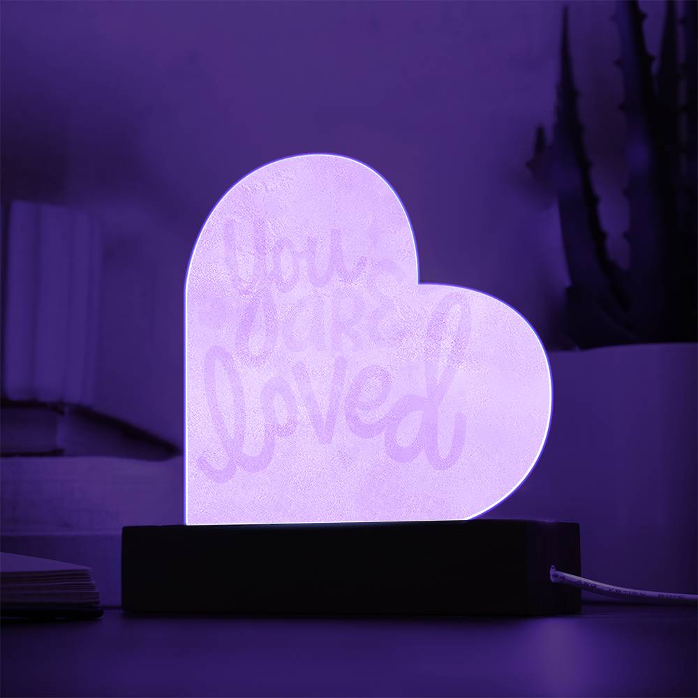 You Are Loved LED Light Plaque