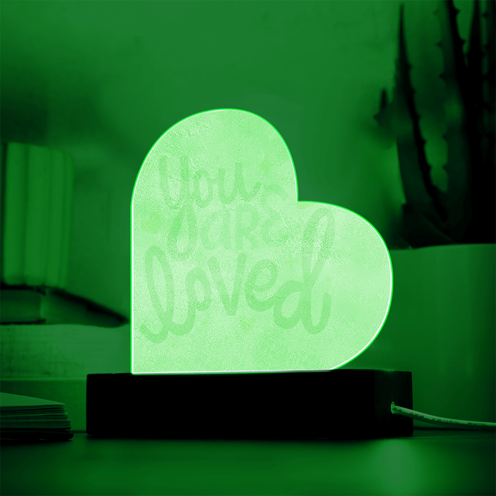 You Are Loved LED Light Plaque