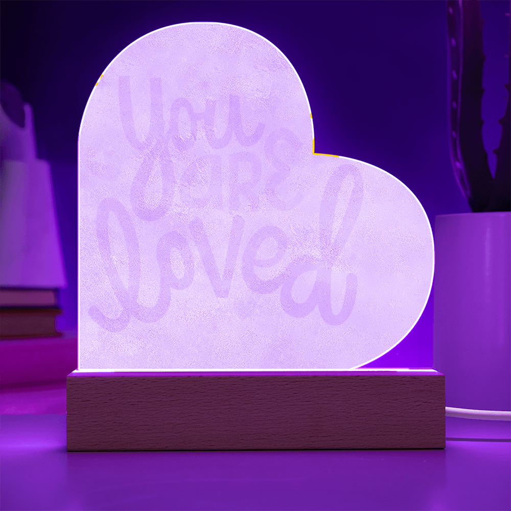 You Are Loved LED Light Plaque