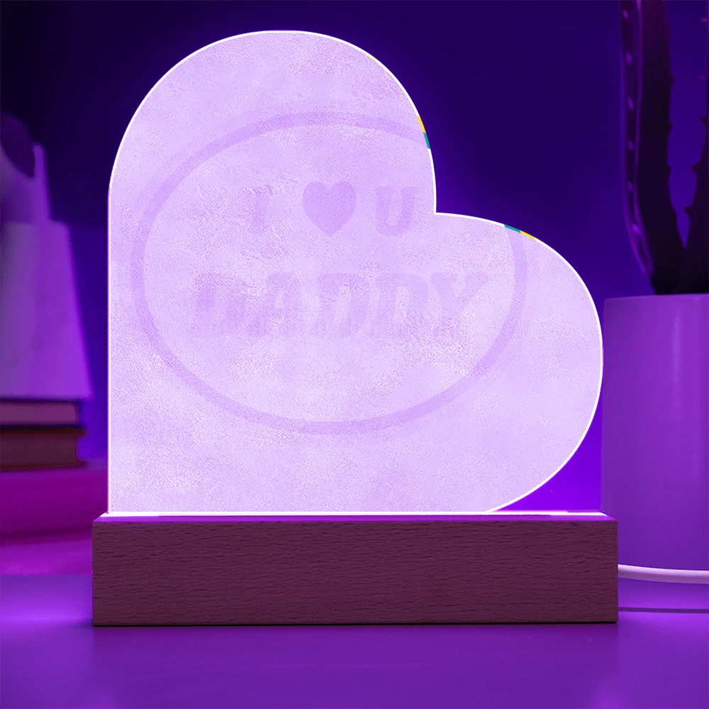 I Love You Daddy LED Plaque