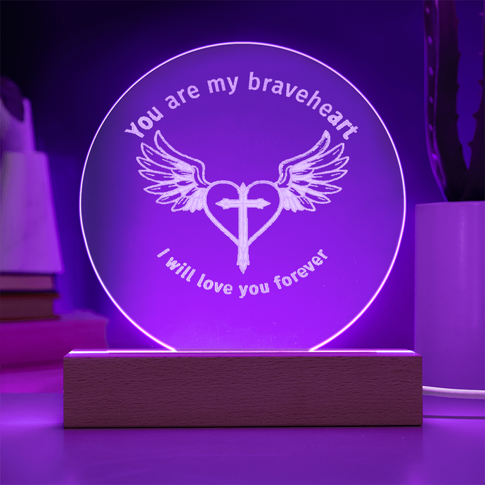 Braveheart Engraved Plaque Light