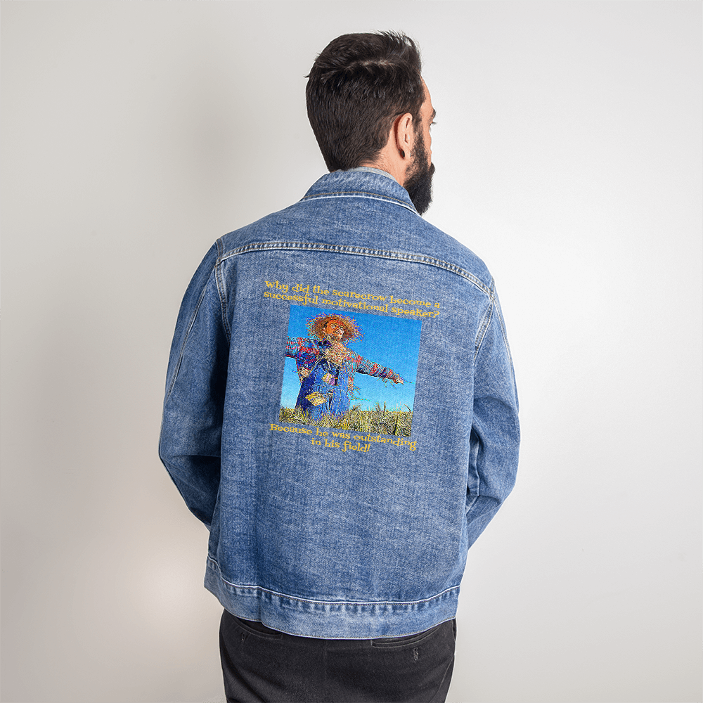 Men's Denim Jacket Scarecrow