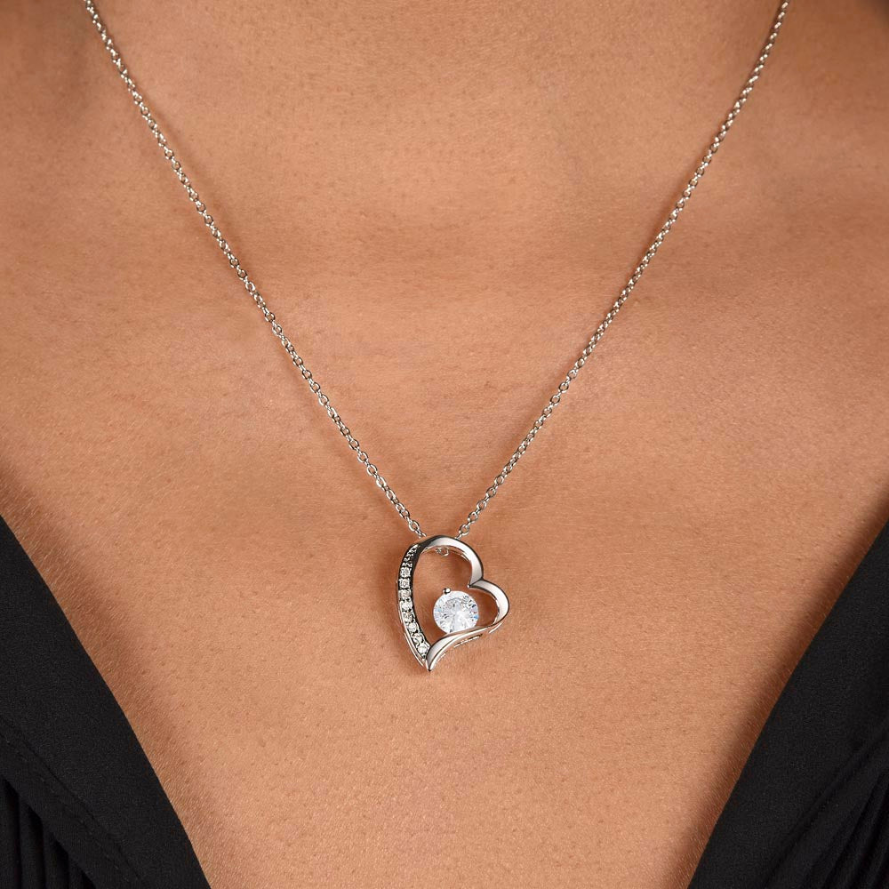 Merry Christmas Forever Heart Necklace