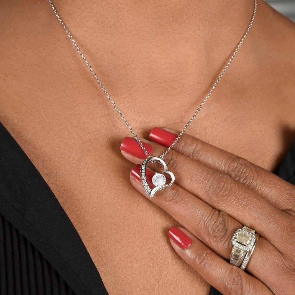 Merry Christmas Forever Heart Necklace