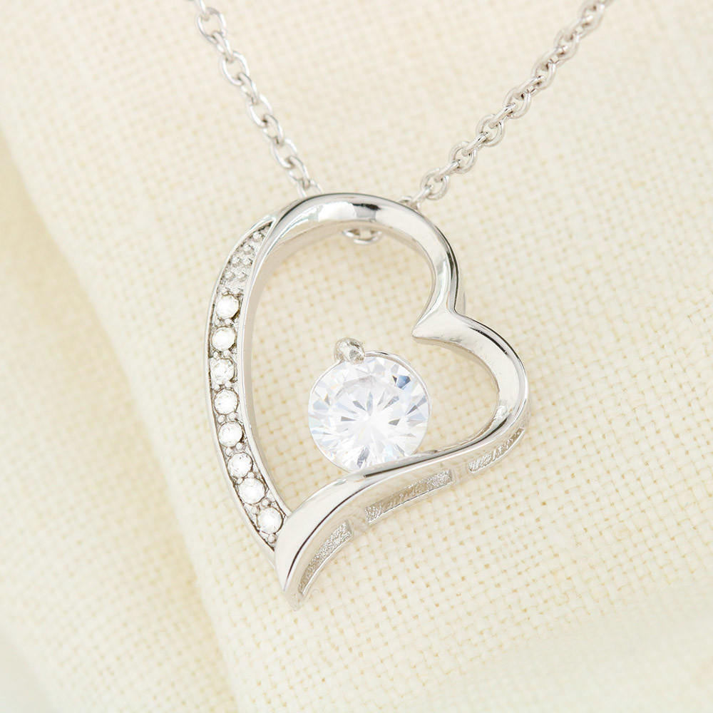 Merry Christmas Forever Heart Necklace