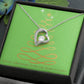 Merry Christmas Forever Heart Necklace
