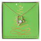 Merry Christmas Forever Heart Necklace