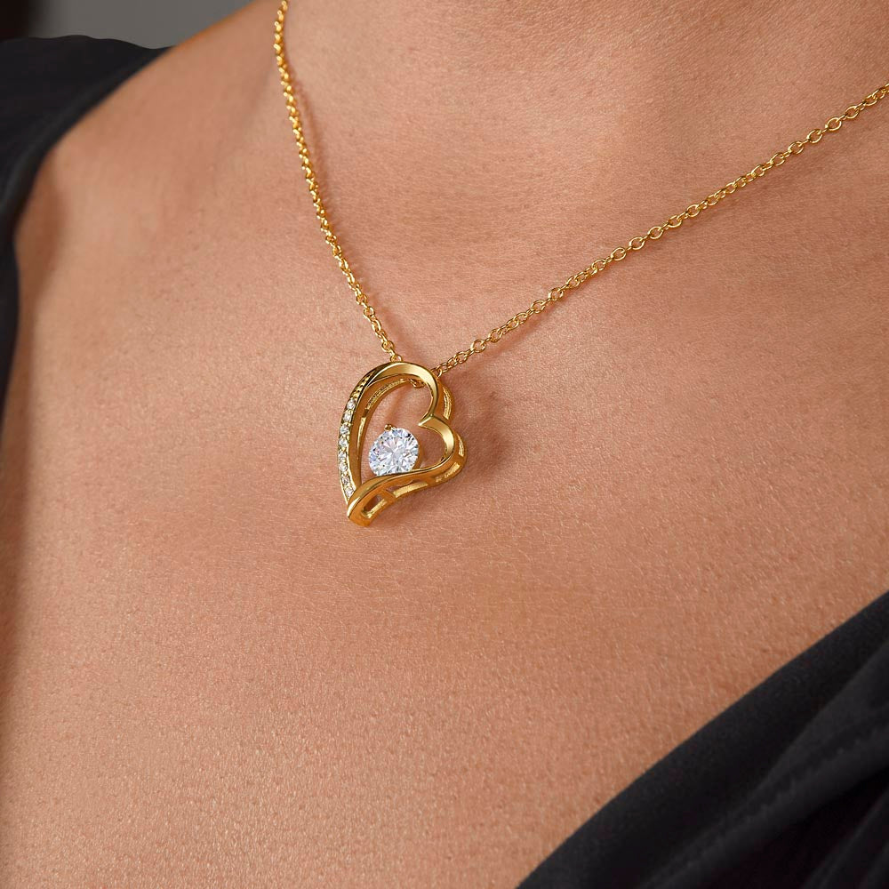 Merry Christmas Forever Heart Necklace