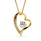 Merry Christmas Forever Heart Necklace