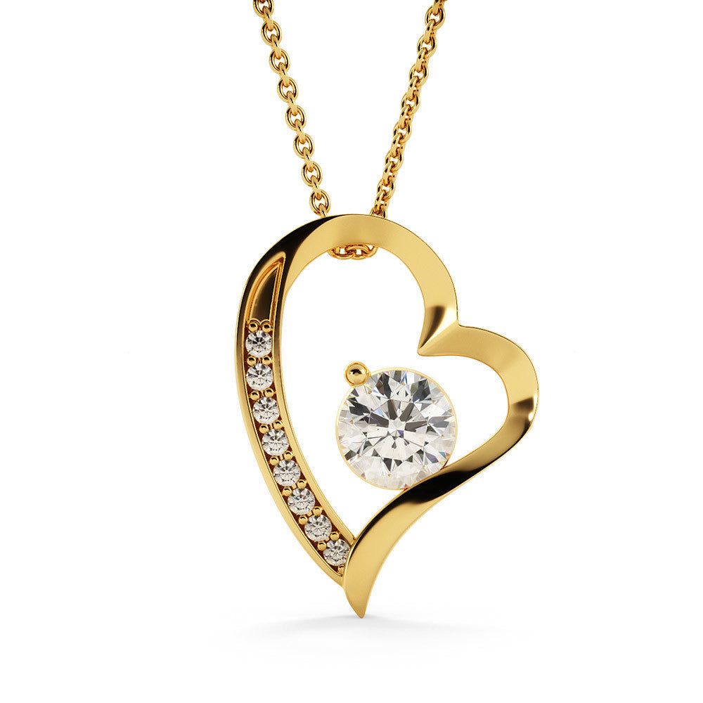 Merry Christmas Forever Heart Necklace