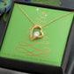 Merry Christmas Forever Heart Necklace