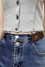 Load image into Gallery viewer, PU Elastic Snap Closure Belt