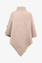 Load image into Gallery viewer, Turtleneck Buttoned Poncho