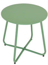 Load image into Gallery viewer, Mydepot SR Steel Patio Side Table, Weather Resistant Outdoor Round End Table