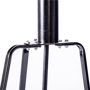 Propane Patio Heater with Wheels Outdoor Heater 47,000BTU Black