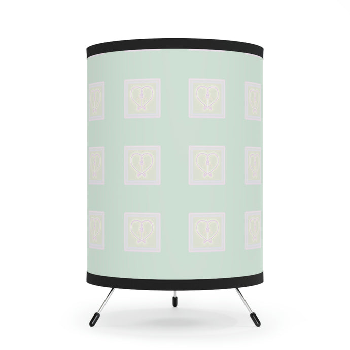 Heart in Spring Tripod Lamp with High-Res Printed Shade, US\CA plug