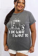 Load image into Gallery viewer, Simply Love Full Size I DO WHAT I WANT TO Graphic Cotton Tee