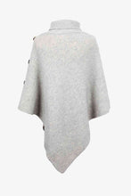 Load image into Gallery viewer, Turtleneck Buttoned Poncho