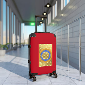 Suitcase Black and Red with Living in Light Emblem