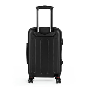 Suitcase Black and Red with Living in Light Emblem