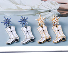 Load image into Gallery viewer, Earrings Boot Dangle