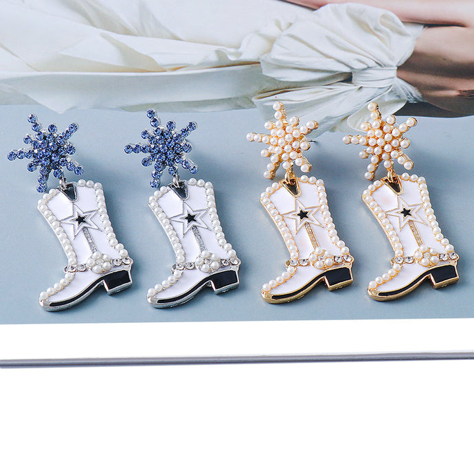 Earrings Boot Dangle