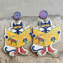 Load image into Gallery viewer, Wooden Dangle Earrings