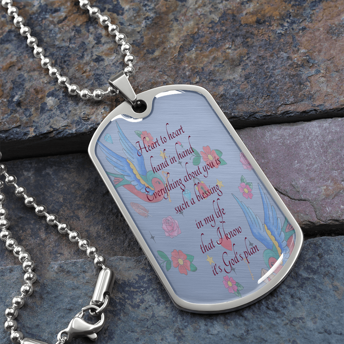 Bluebirds Keepsake Necklace