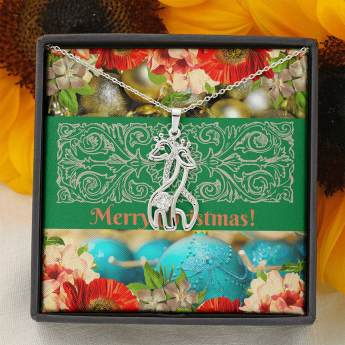 Christmas themed The Longest Distance Hug Necklace