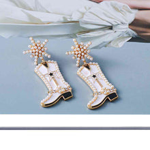 Load image into Gallery viewer, Earrings Boot Dangle