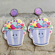 Load image into Gallery viewer, Wooden Dangle Earrings