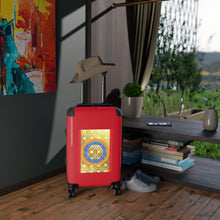 Load image into Gallery viewer, Suitcase Black and Red with Living in Light Emblem