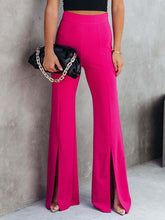 Load image into Gallery viewer, Front Slit Flare Leg Pants