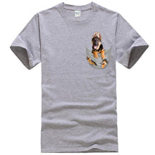 Load image into Gallery viewer, German Shepherd In Pocket T-Shirt MY DOG!
