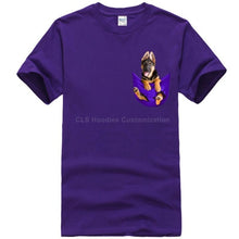 Load image into Gallery viewer, German Shepherd In Pocket T-Shirt MY DOG!