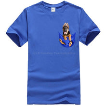 Load image into Gallery viewer, German Shepherd In Pocket T-Shirt MY DOG!