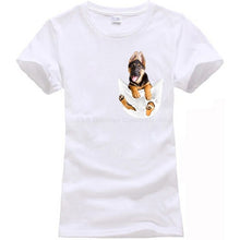 Load image into Gallery viewer, German Shepherd In Pocket T-Shirt MY DOG!