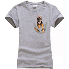Load image into Gallery viewer, German Shepherd In Pocket T-Shirt MY DOG!