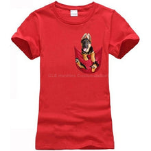 Load image into Gallery viewer, German Shepherd In Pocket T-Shirt MY DOG!