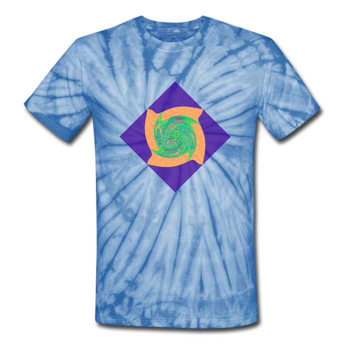 Unisex Tie Dye T-Shirt - spider baby blue